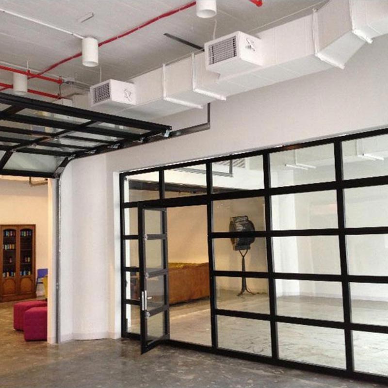 Fire-Rated Glass Door for Underground Garage Exit Passageways