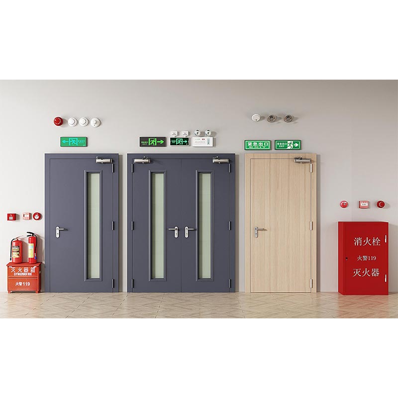 Fire-Rated Glass Door for Underground Garage Exit Passageways