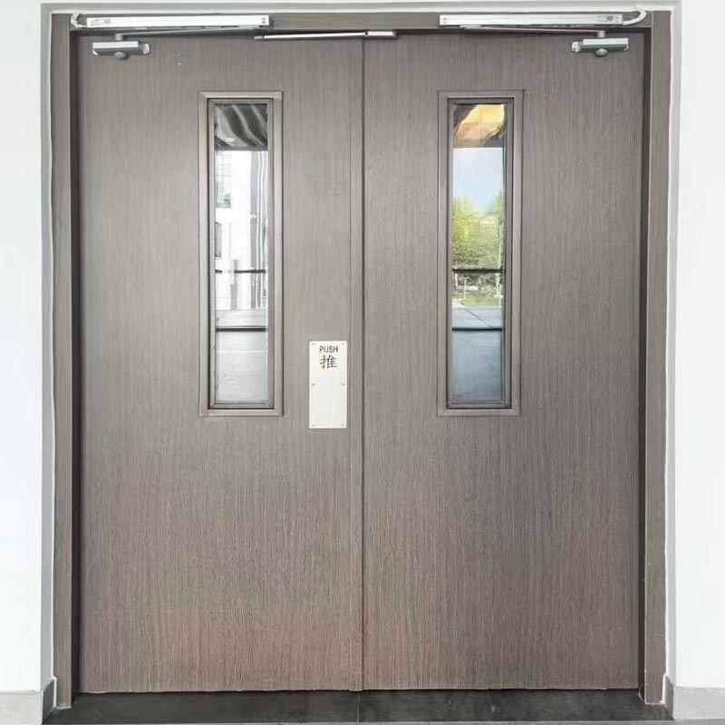 Fire Rated Steel Frame Wood Door for Office Building