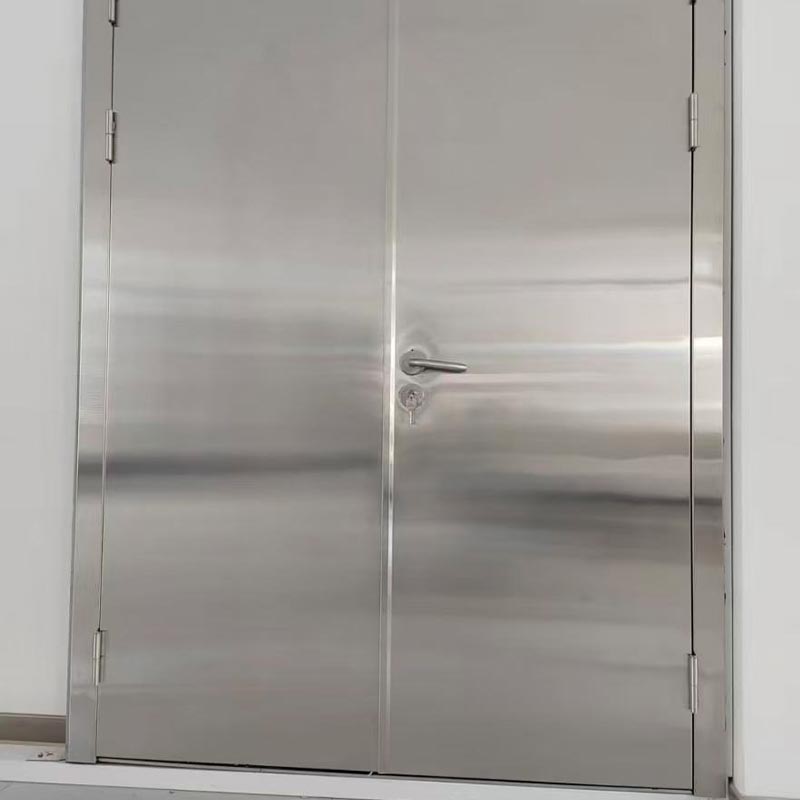 Luxury Stainless Steel Fire-Rated Entry Door