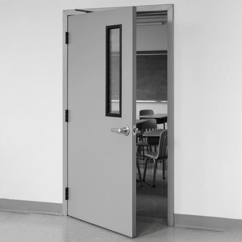 School Steel And Wood Fire Door
