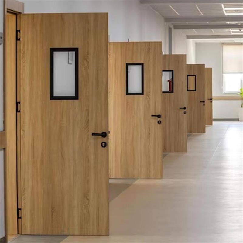 School Steel And Wood Fire Door