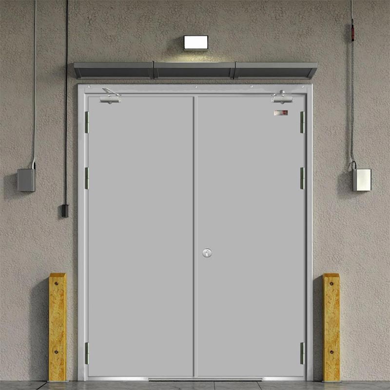 Storage Office Isolation Steel and Wood Fireproof Door