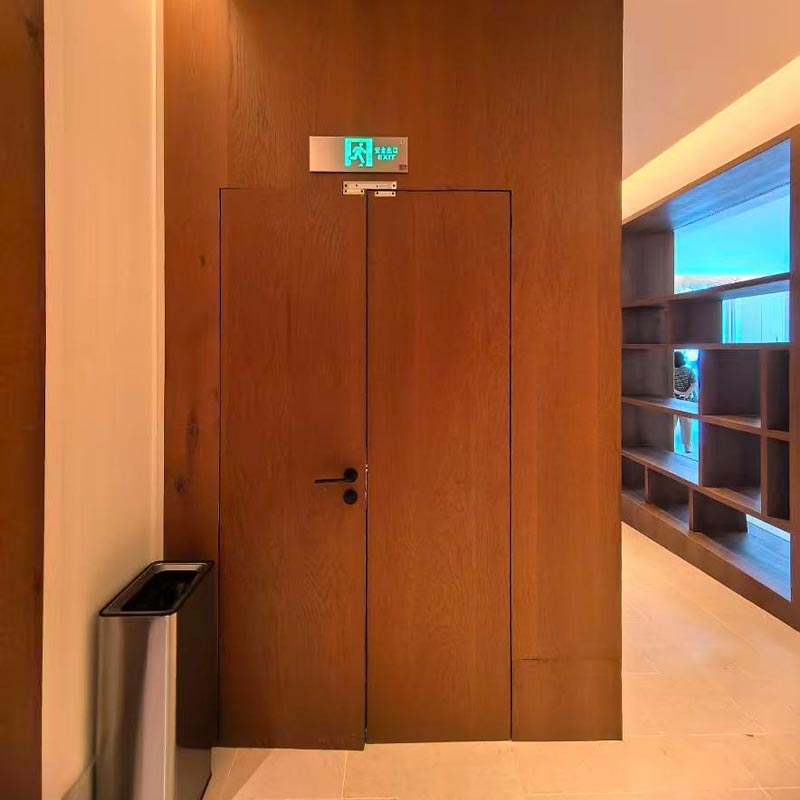 Wooden Fire Door For Villa Interior